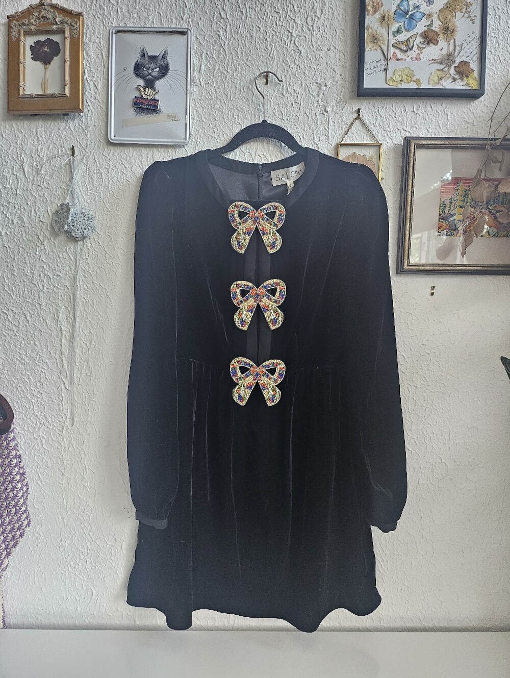 NWT Saloni The Camille Mini dress Sz 4